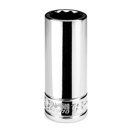 Capri Tools 3/8 in Drive 18 mm 12-Point Metric Deep Socket CP16370